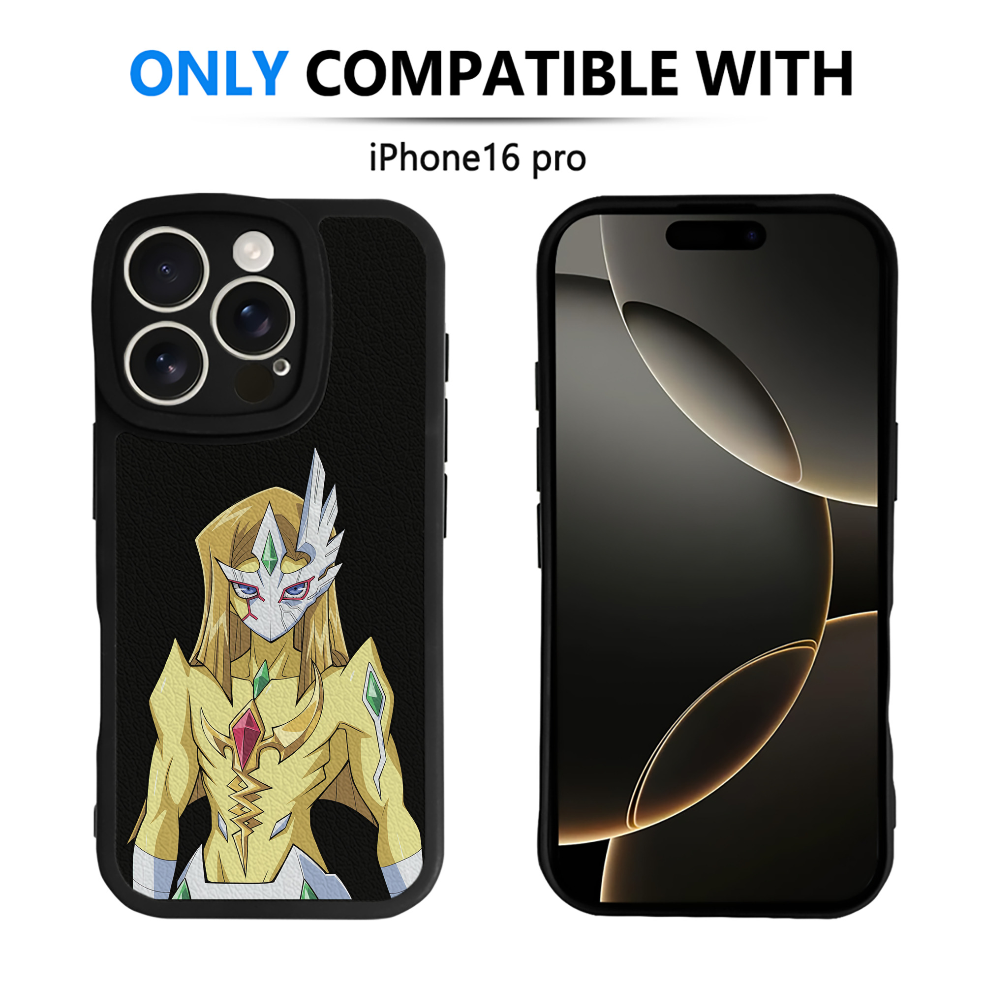 （画像用） 遊☆戯☆王 Yu-Gi-Oh! 【iPhone 16シリーズ対応】シリコンスマホケース（レザー調） 材質：シリコン